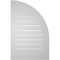 Ekena Millwork Quarter Round Top Left Surface Mount PVC Gable Vent w/ 3-1/2"W x 1"P Standard Frame, 22"W x 34"H GVPQL22X3401SF - alternate 4